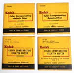 Lot Of 4 Kodak Gelatin Lacquered Filters Sealed CC30Y, CC30M, CC10C, CC05M. Fixed Price $10.00.
