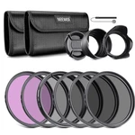 Neewer 67MM Filter Kit Uv Cpl Fld ND2 ND8 With Lens Hood For Dslr Cameras. Fixed Price $33.72.
