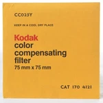 Kodak CC025Y Gelatin Filter 75MM X (3") New And Sealed Cat #1704021 Nos. Fixed Price $9.85.