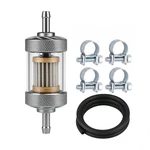 1/4" Universal Fuel Filter, 8MM Inline With Clear View For Motorc.... Fixed Price $37.07.