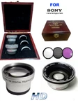 Wide Angle Lens Telephoto Zoom Filters For Sony Handycam Ccd TRV87E, TRV138. Fixed Price $58.49.