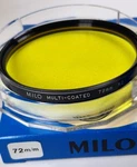 Professional 72MM Multi Coated Yellow Y2 (K2 ) Glass Lens Filter Japan E-72 Milo. Fixed Price $29.99.