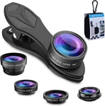 Miao Lab 5 In 1 Phone Camera Lens Kit -0.63X Wide Angle. Fixed Price $44.30.