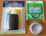 37MM Hoya Uv, Sunpak QM-37 Digital 1A Filters, Sakar Care Kit Hdslr. Fixed Price $11.99.