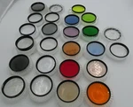 Vintage 25 Lens Filters + Adapters 55MM Minolta Kenko Hoya Vivitar PR0711-8. Fixed Price $150.00.