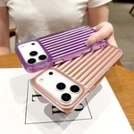 Striped Suitcase With Coated For Iphone 17 Pro Max 16 15 14 13 12 11. Fixed Price $8.73.