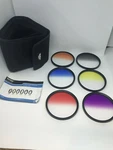 Vivitar VIV-FKGR6-77 6-PIECE Multi-coated Rotating Graduated Color Filter Set. Fixed Price $30.00.