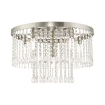 Livex Elizabeth 6 Light Ceiling Mount, Brushed Nickel 51070-91. Fixed Price $501.96.