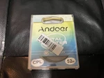 Andoer Cpl Filter 52MM Camera Lens Protector Used. Fixed Price $73.99.