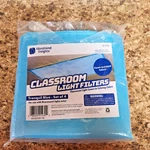 Educational Insights Fluorescent Light Filters 3 (tranquil Blue), 2'BY4',. Fixed Price $12.00.