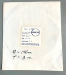 Schott Glass Long-pass Filter 146MM Diameter. Fixed Price $120.00.