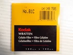 Kodak Wratten Gelatin Filter 100MM X 81C Cat 1497585, New Sealed. Fixed Price $17.99.