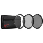 Vivitar 3-PIECE Multi-coated Hd Uv / Cpl ND8 Filter Set. Fixed Price $18.99.