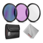 Zeikos Professional 52 Millimeter Multi Coated Glass 3 Piece Camera Filter Kit. Fixed Price $8.99.