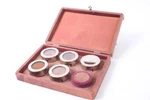 Used Antique Seneca 34MM Push-on Filter Kit In Case. Fixed Price $29.00.