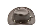 Black & Brown Genuine Leather Cowboy Western Hat Unisex. Fixed Price $29.99.
