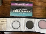 Zykkor 3 Lens Video Filter Kit Uv, ND-4, F-d. Fixed Price $24.99.