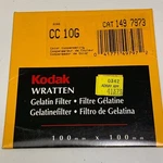 Kodak Wratten Cc 10G Gelatin 100MM X (4") Filter New. Fixed Price $25.95.