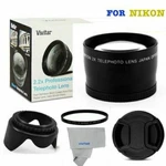 2X Telephoto +uv Filter+hood Cap For Nikon D3100 D3000 D3200 D3300 D5000 D90. Fixed Price $42.93.