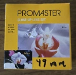 Promaster Close Up Lens Kit. 49MM. Fixed Price $24.99.