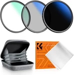 K&f Concept UV+CPL+ND2-ND400 Lens Filters Kit W/ Pouch Cleaning Cloth. Fixed Price $35.19.