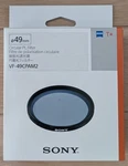 Sony Circular Polarizing Filter VF-49CPAM2 49MM / New Carl Zeiss. Fixed Price $80.00.