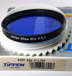 Tiffen 62MM 80A Coated Blue Glass Lens Color Conversion Filter 80-A Authentic Us. Fixed Price $13.99.