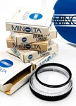 Original Minolta Uv Lens Filter, Box And Case, 49MM. Fixed Price $20.00.