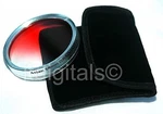 58MM Graduated Red Color Lens Glass Filter Screw-in Half Clear Coated. Fixed Price $12.49.