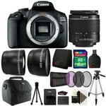 Canon Eos 2000D Rebel T7 Digital Slr Camera Kit And Accessory Bundle. Fixed Price $528.59.