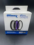 Ultimaxx 3 Piece Multi Coated Hd Professional 67MM Filter Kit Uv Fld Cpl. Fixed Price $19.99.