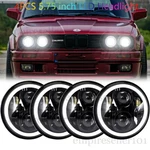 4X 5-3/4 5.75" Led Headlights Hi/lo Beam Amber Drl For Bmw 325I 528I 535I E30. Fixed Price $71.99.