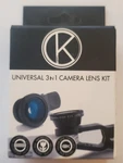 Camkix, 3 In 1 Camera Lens Kit Wide Angle Fisheye For Iphone & Android. Fixed Price $12.75.