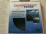 Quantaray 77MM Circular Polarizer Filter Excellent Condition. Fixed Price $15.00.