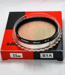 Bower 81-A Warming Light Balancing Glass Lens Filter Japan. Fixed Price $14.99.