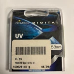 Promaster Digital Uv Optical Filter 58MM Lens Made In Japan. Fixed Price $35.00.