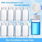 1000X 20ML Glass Vials Scintillation Liquid Sample Cone Shaped Liner. Fixed Price $369.99.