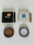 Two Minolta Filters 49MM L35(UV) & A12(85) Ac. Fixed Price $30.00.