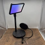 Microphone Pop Filter Dual Screen - Black/bower Light Stand Set. Fixed Price $24.98.