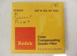 Kodak Color Compensating Filter CC25R 3" X Gelatin Wratten Nice $10. Fixed Price $10.00.