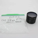 * Used Lot #2 (10) 58MM Lens Filters. Fixed Price $19.91.