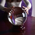 Longwin 250MM Clear Crystal Ball Meditation Glass Sphere Photo Prop Free Stand. Fixed Price $272.99.