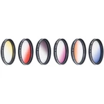 Vivitar 52MM Graduated Color Multicoated 6PCS Filter Set. Fixed Price $27.00.