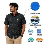 Columbia Men's Black Fish Hunt Shirt Super Slack Tide S/s (007). Fixed Price $30.09.