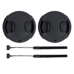 2-PACK 55MM Front Lens Cap Cover With Keeper For Nikon D3500 D3400 D5600 .... Fixed Price $15.76.