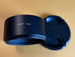 Sioti 77MM Lens Hood, Matte Treatment Inside, Aluminum Material, With Cap. Fixed Price $8.00.