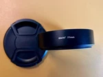 Sioti 77MM Lens Hood, Matte Treatment Inside, Aluminum Material, With Cap. Fixed Price $8.00.
