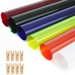 Meking 6PCS 16X20IN Lighting Filter With Wooden Clips For Gels, Transpar.... Fixed Price $25.44.