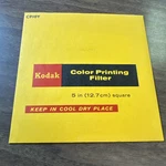 Kodak CP10Y Color Printing Gelatin Filter - 5" Square New Old Stock. Fixed Price $19.99.