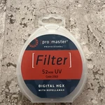 Master Professional Camera Filter 52MM Uv Code 2363 Digital Hgx Repellamax. Fixed Price $24.00.